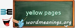 WordMeaning blackboard for yellow pages